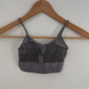 Love Mar grey mesh sports bra one size